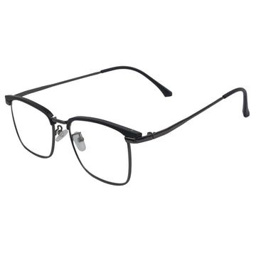 Transition Metal Frame Glasses With Brown photochromic lenses