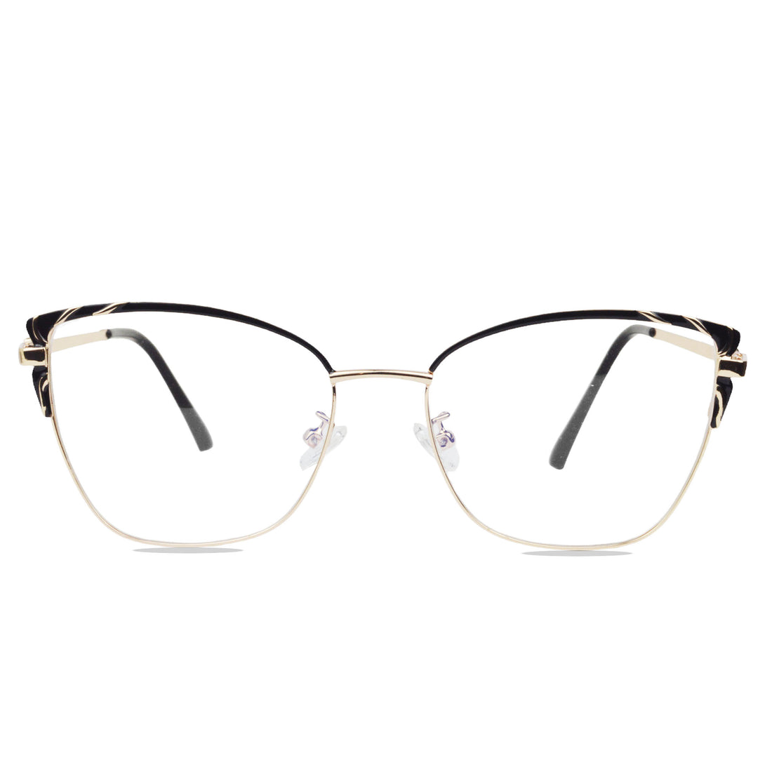 Eye Cat Metal Glasses For Women With Blue-Ray Blocking Lens