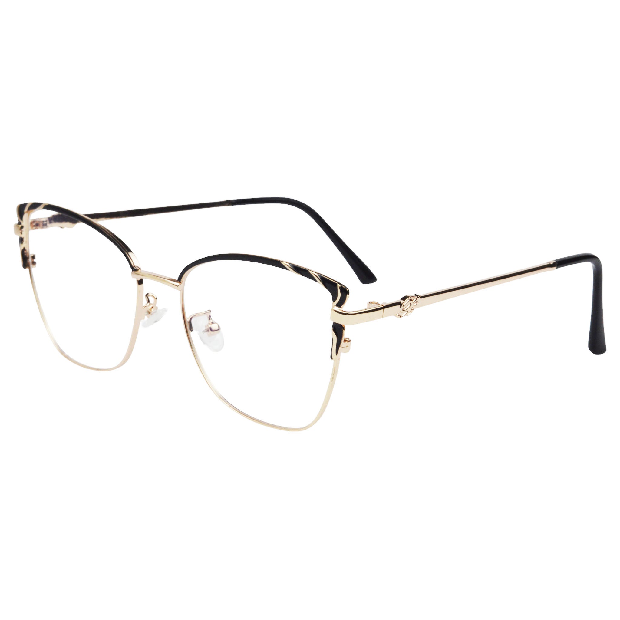 Eye Cat Metal Glasses For Women With Blue-Ray Blocking Lens